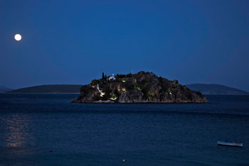 Koronisi Island Tolo at Night