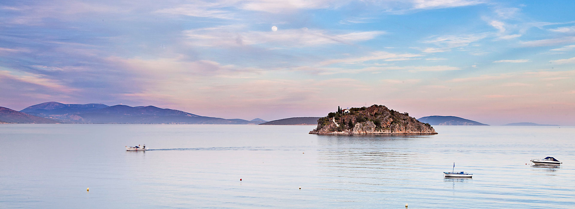 View of Koronisi Island Tolo